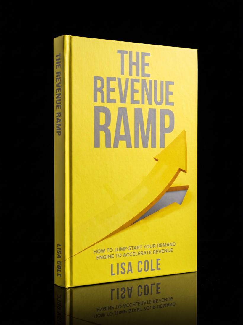 The Revenue RAMP hardcover, standing on black.